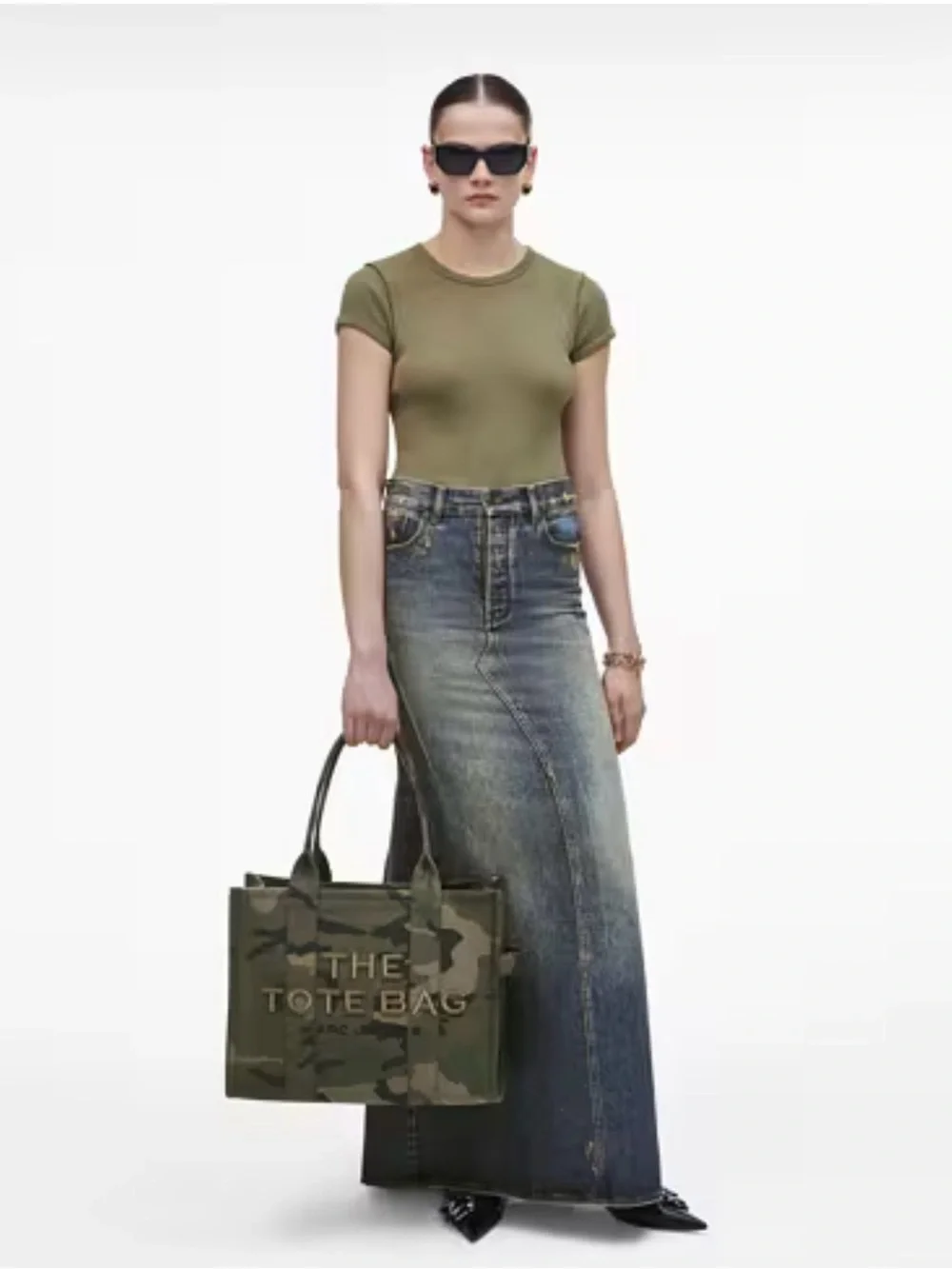 Marc Jacobs Women’s The Camo Jacquard Large Tote Bag